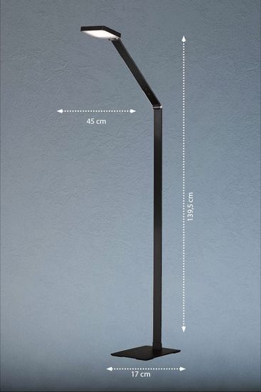 Fischer & Honsel Rike LED Stehleuchte 7,4W Tunable white steuerbar dimmbar schwarz 40399