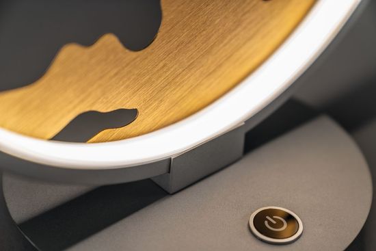 Fischer & Honsel Modesto LED Tischleuchte 15W warmweiss dimmbar silber 50188