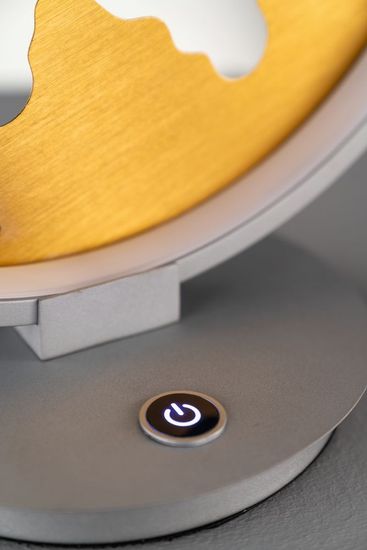 Fischer & Honsel Modesto LED Tischleuchte 15W warmweiss dimmbar silber 50188