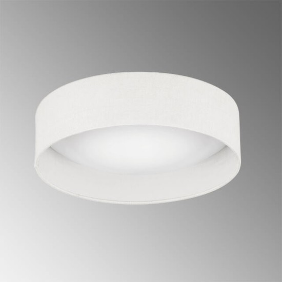 FHL Linus LED Deckenlampe Leinen 40cm 20W dimmbar weiß 821300