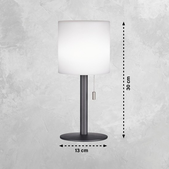 FHL Lesina LED Akku-Außenleuchte USB 1,5W RGB-Farbsteuerung dimmbar sandanthrazit IP44 850245