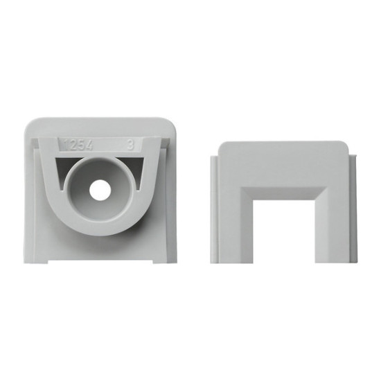 Gira 000830 Adapter Leitungseinführung Kanal 15 x 15 mm WG AP Grau