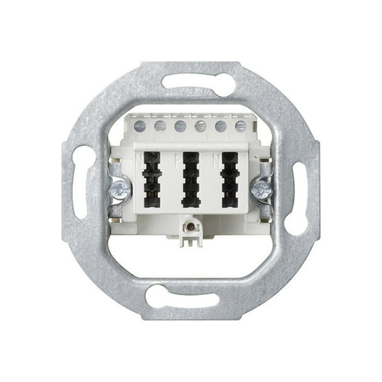 Gira 003302 TAE-Anschlussdose TAE 3 x 6 NFN Einsatz Weiß