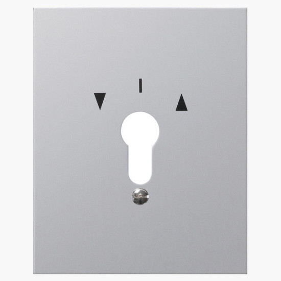 Gira 009730 MetallAbdeckung + Symbole WG AP Aluminium