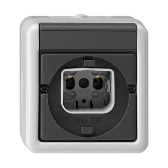 Gira 016130 Lichtsignal Bajonett WG AP Grau