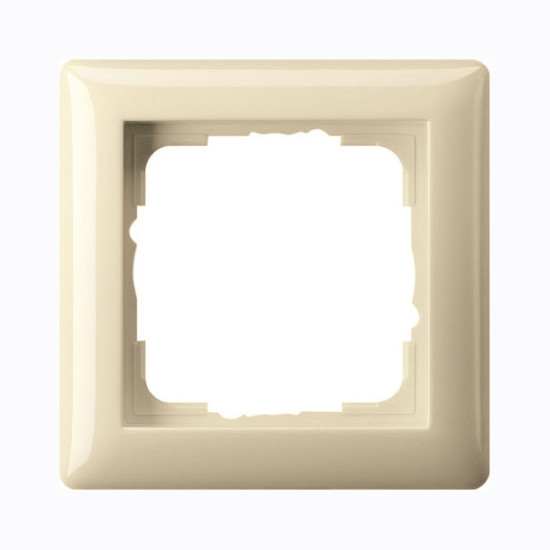Gira 021101 Abdeckrahmen 1-fach Standard 55 Cremeweiß