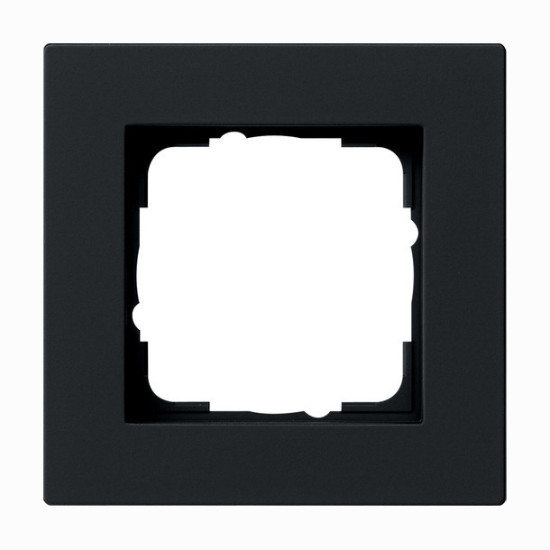 Gira 0211095 Abdeckrahmen 1-fach flach Gira E2 Schwarz m