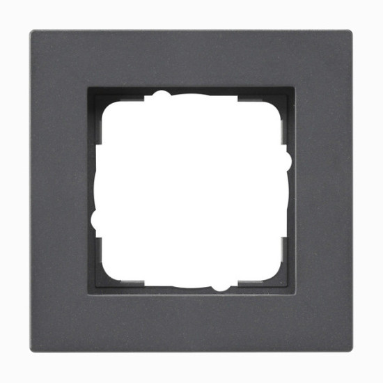 Gira 0211235 Abdeckrahmen 1-fach flach Gira E2 Anthrazit