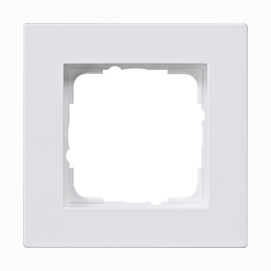 Gira 0211295 Abdeckrahmen 1-fach flach Gira E2 Reinweiß