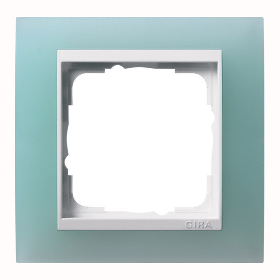 Gira 0211395 Abdeckrahmen 1-fach Zwischenrahmen RW Gira Event Opak Mint