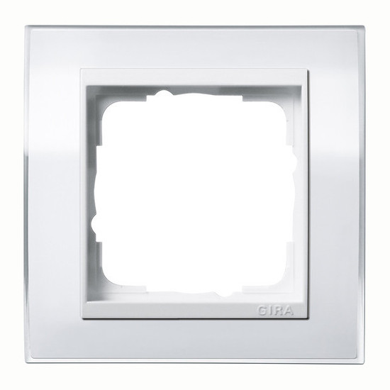 Gira 0211723 Abdeckrahmen 1-fach Zwischenrahmen RW Gira Event Klar Weiß