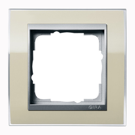 Gira 0211776 Abdeckrahmen 1-fach Zwischenrahmen F Alu Gira Event Klar Sand