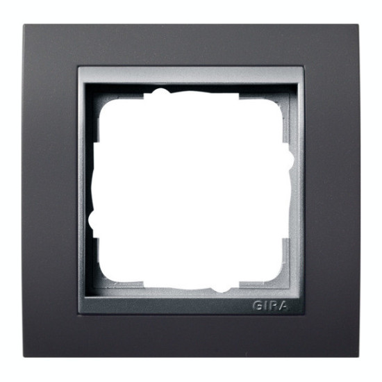 Gira 021181 Abdeckrahmen 1-fach Zwischenrahmen F Alu Gira Event Anthrazit