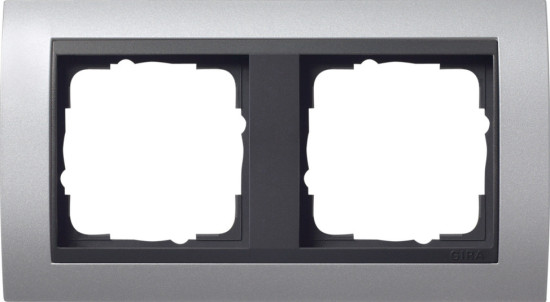 Gira 021206 Abdeckrahmen 2-fach Zwischenrahmen AN Gira Event F Alu