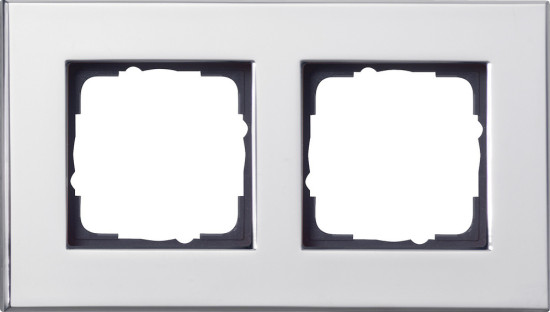 Gira 021210 Abdeckrahmen 2-fach Gira Esprit Chrom