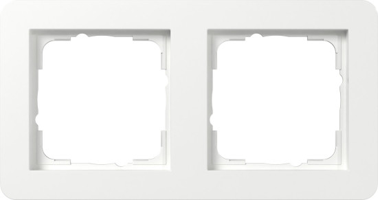 Gira 0212150 Abdeckrahmen 2-fach Gira E1 Reinweiß