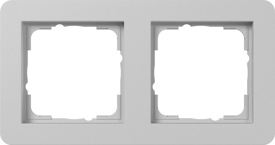 Gira 0212154 Abdeckrahmen 2-fach Gira E1 Grau m