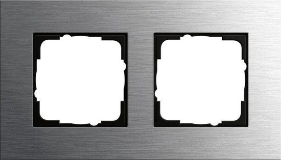 Gira 0212219 Abdeckrahmen 2-fach Gira Esprit Edelstahl