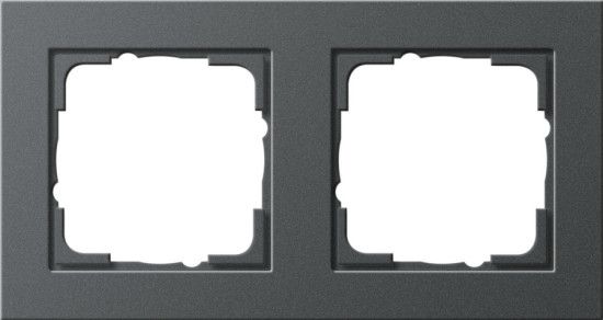 Gira 021223 Abdeckrahmen 2-fach Gira E2 Anthrazit