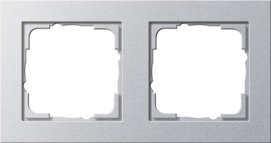 Gira 021225 Abdeckrahmen 2-fach Gira E2 F Alu