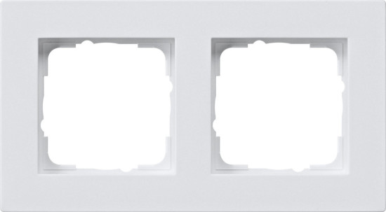 Gira 0212295 Abdeckrahmen 2-fach flach Gira E2 Reinweiß