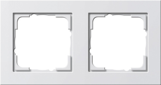 Gira 021229 Abdeckrahmen 2-fach Gira E2 Reinweiß