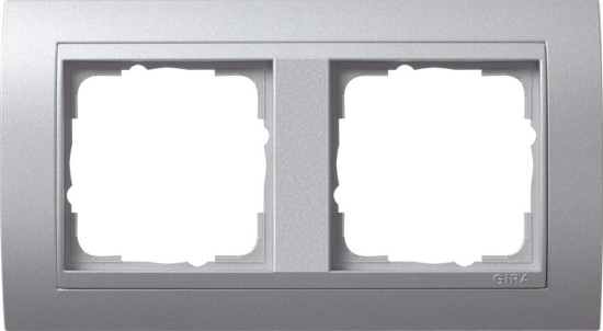 Gira 021236 Abdeckrahmen 2-fach Zwischenrahmen F Alu Gira Event F Alu