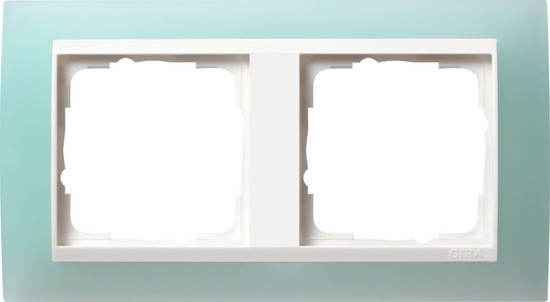 Gira 0212395 Abdeckrahmen 2-fach Zwischenrahmen RW Gira Event Opak Mint