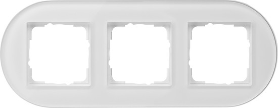 Gira 0213130 Abdeckrahmen 3-fach Gira Studio G Weiß