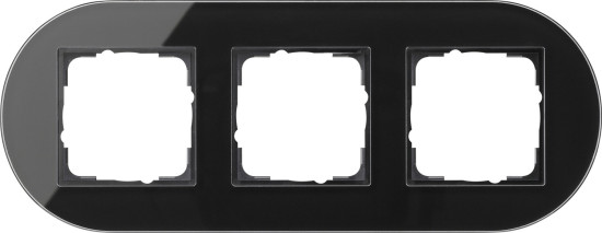 Gira 0213135 Abdeckrahmen 3-fach Gira Studio G Schwarz
