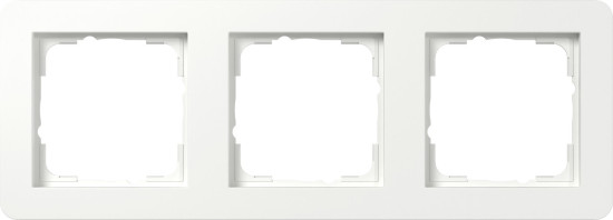 Gira 0213151 Abdeckrahmen 3-fach Gira E1 Reinweiß m