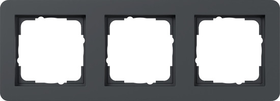 Gira 0213152 Abdeckrahmen 3-fach Gira E1 Anthrazit