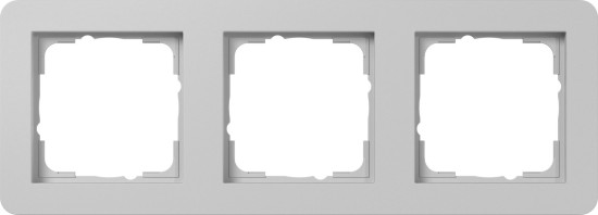 Gira 0213154 Abdeckrahmen 3-fach Gira E1 Grau m