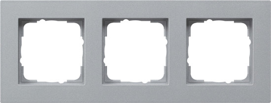 Gira 0213255 Abdeckrahmen 3-fach flach Gira E2 F Alu