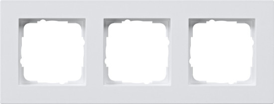 Gira 0213295 Abdeckrahmen 3-fach flach Gira E2 Reinweiß