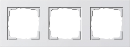 Gira 021329 Abdeckrahmen 3-fach Gira E2 Reinweiß