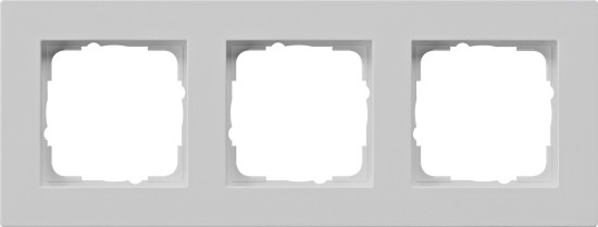 Gira 0213375 Abdeckrahmen 3-fach flach Gira E2 Grau m