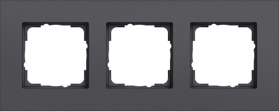 Gira 0213408 Abdeckrahmen 3-fach Gira Esprit Alum.Anthrazit(lack.)