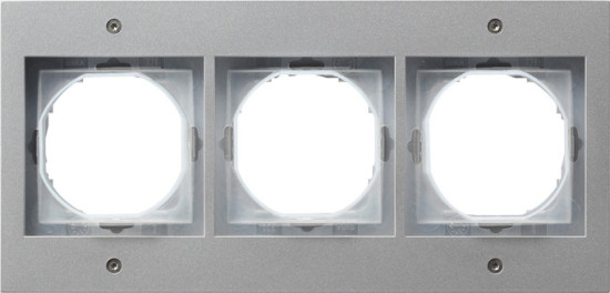 Gira 021365 Abdeckrahmen 3-fach Gira TX_44 (WG UP) F Alu