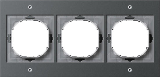 Gira 021367 Abdeckrahmen 3-fach Gira TX_44 (WG UP) Anthrazit