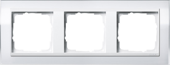 Gira 0213723 Abdeckrahmen 3-fach Zwischenrahmen RW Gira Event Klar Weiß