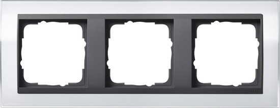 Gira 0213728 Abdeckrahmen 3-fach Zwischenrahmen AN Gira Event Klar Weiß