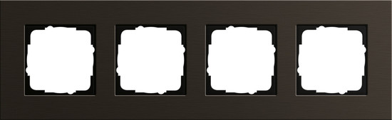 Gira 0214127 Abdeckrahmen 4-fach Gira Esprit Alum.Braun(elox.)