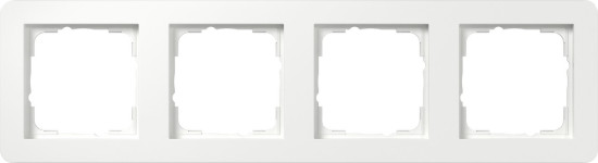 Gira 0214150 Abdeckrahmen 4-fach Gira E1 Reinweiß