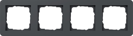 Gira 0214152 Abdeckrahmen 4-fach Gira E1 Anthrazit