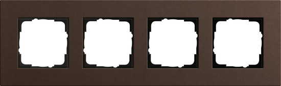 Gira 0214223 Abdeckrahmen 4-fach Gira Esprit Lin.Mpx.Dklbraun