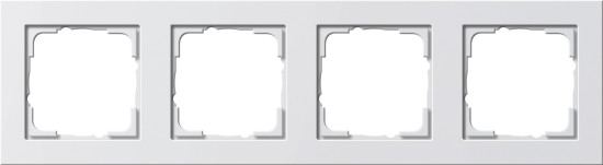 Gira 021422 Abdeckrahmen 4-fach Gira E2 Reinweiß m