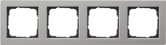 Gira 021433 Abdeckrahmen 4-fach Gira E2 Edelstahl