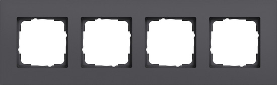 Gira 0214408 Abdeckrahmen 4-fach Gira Esprit Alum.Anthrazit(lack.)