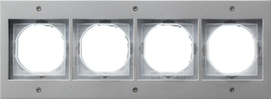 Gira 021465 Abdeckrahmen 4-fach Gira TX_44 (WG UP) F Alu
